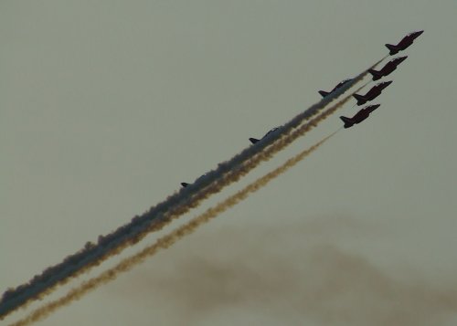 The RAF Red Arrows aerobatic team