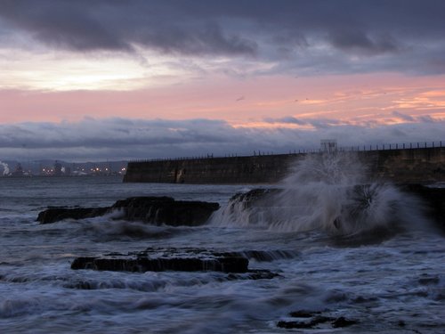 Sunrise lighthouse corner