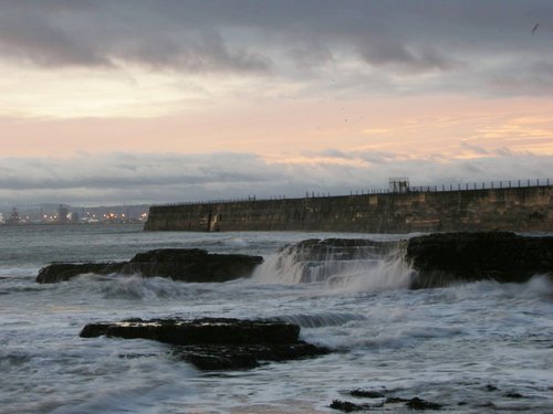 Sunrise lighthouse corner