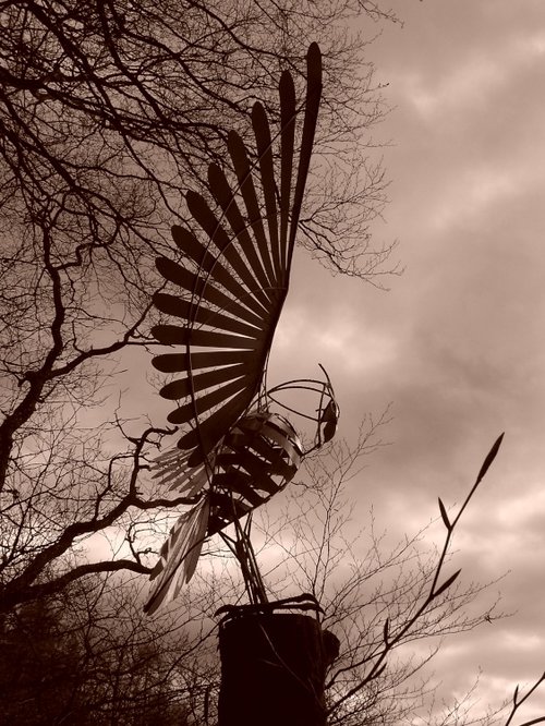 Owl sculpture Grizdale Forest Cumbria