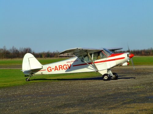 Piper Supercub tow plane G-ARGV