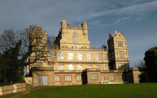 Woolaton Hall in the sun.