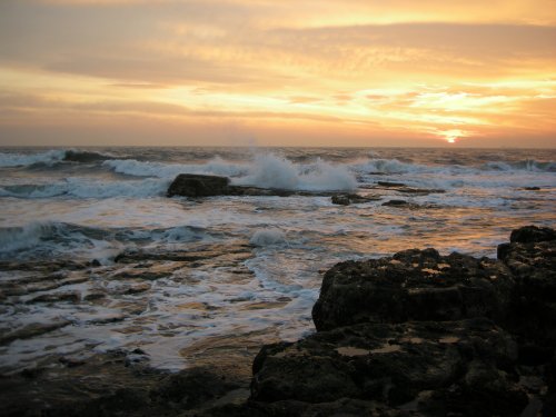Sunrise light house corner