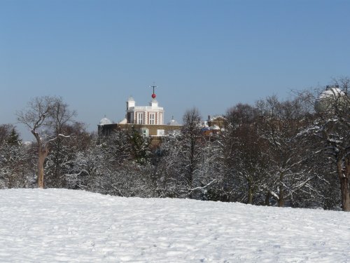 The Royal Observatory In The Snow