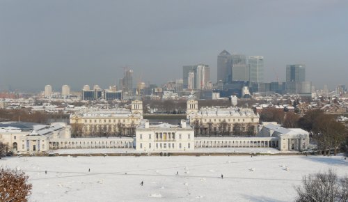 The Famous View in The Snow