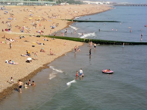 Beach from Brighton Pier