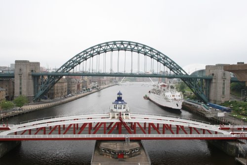 Three of the bridges over the River Tyne