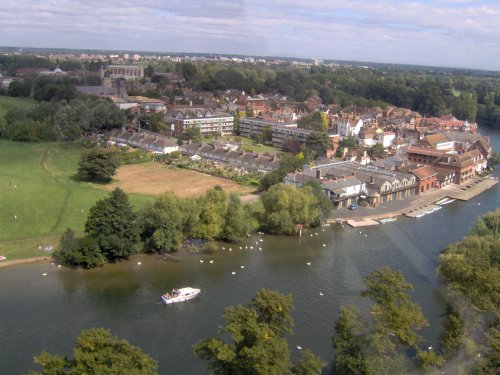 A View of the river and Windsor from the Ferris Wheel, 2007