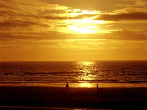 Cleveleys spring sunset