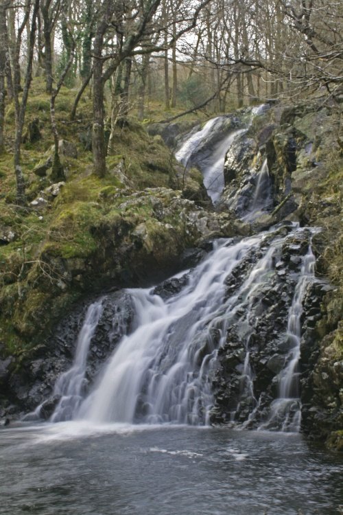 Dolmelynllyn waterfalls, Dolgellau, Gwyned