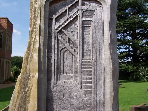 The sculptured tree at Kentwell Hall