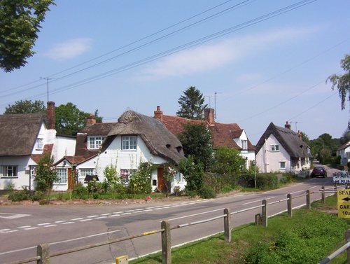 Thatched cottages in Finchingfield