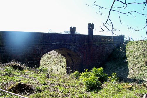 The lower bridge at Turton Tower