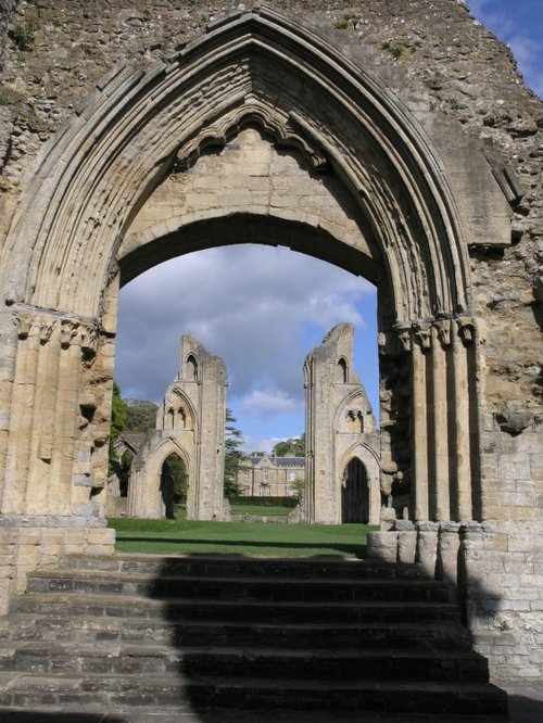View through the Abbey Church towards Abbey House