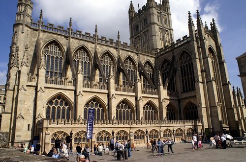 The Bath Abbey.