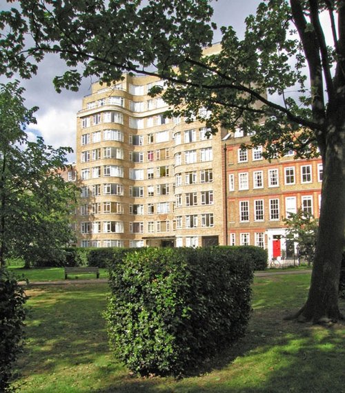 Charterhouse Square, location of Poirot's flat
