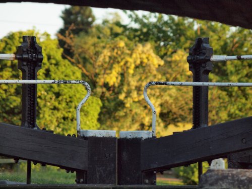 Lock gates, Oxford Canal, Marston Doles, Warwickshire