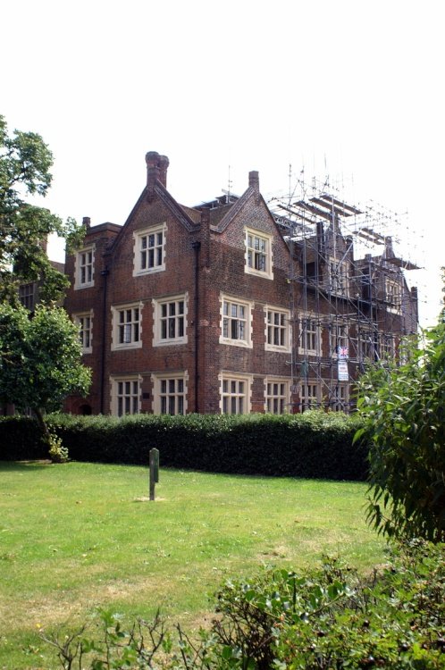 The front of the house.