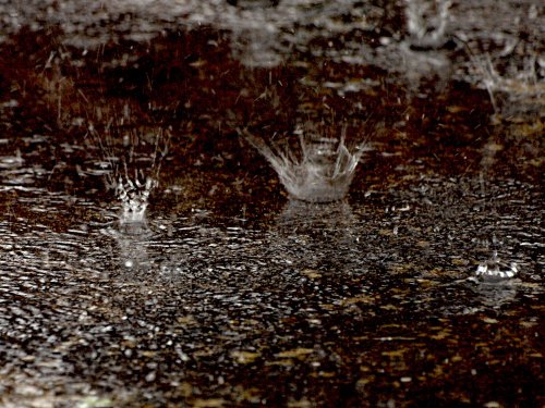 Raindrops in Steeple Claydon, Bucks
