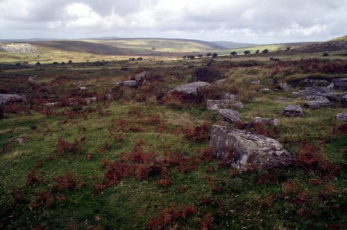 The weather sets the mood for the village. Bleak.