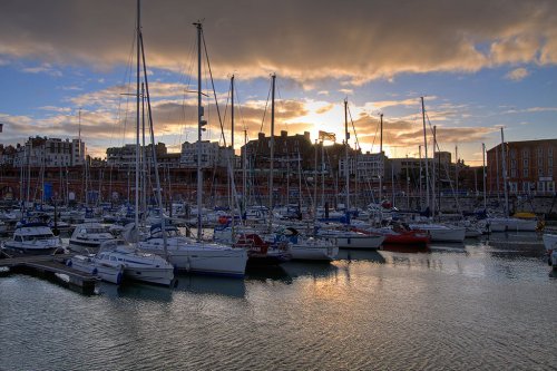 Sunset at Ramsgate Marina