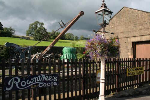 At Oakworth Station.