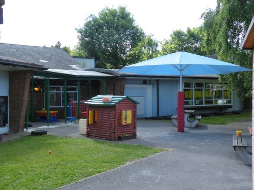 Coteford infant school playground, Eastcote village