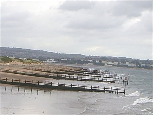 The view of Exmouth from Dawlish Warren