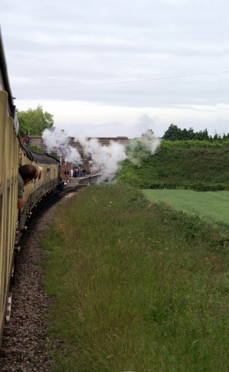 Slowing for a station.