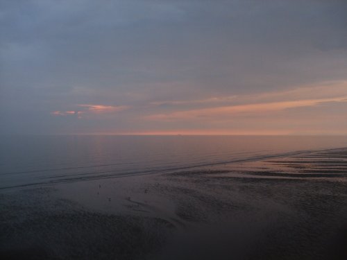 Start of a red sunset