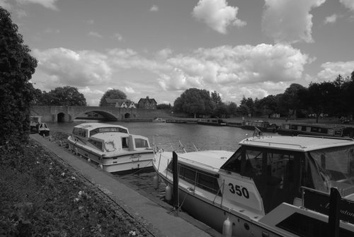 River Boats on River Thames near Abingdon - July 2009
