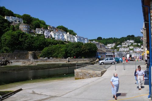 Looe Harbour near RNLI Lifeboat Station - June 2009