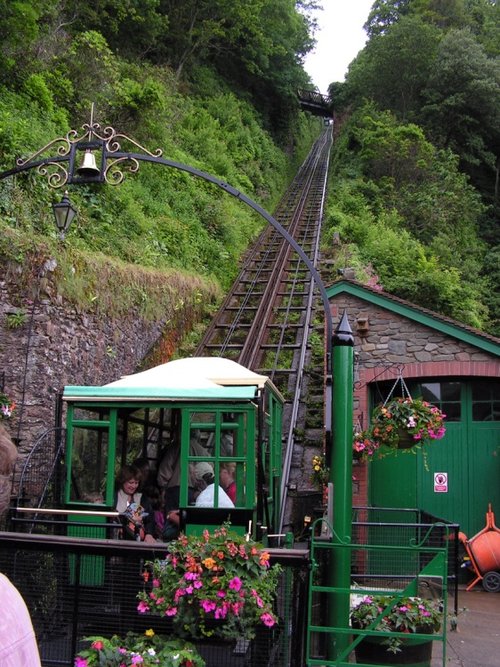 The cliff railway.