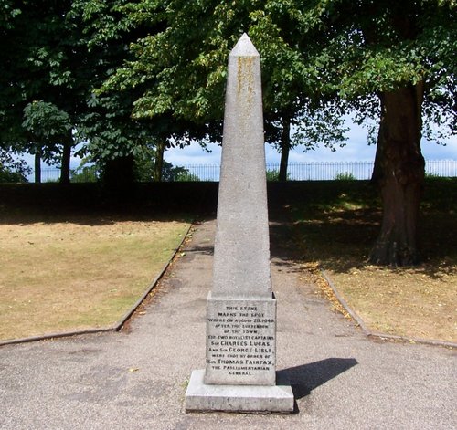 Obelisk at Colchester Castle