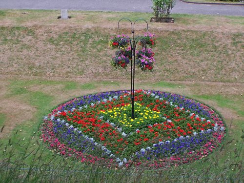 Flowers by the Castle