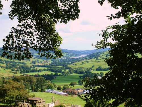 View to Gouthwaite Reservoir from Middlesmoor Church