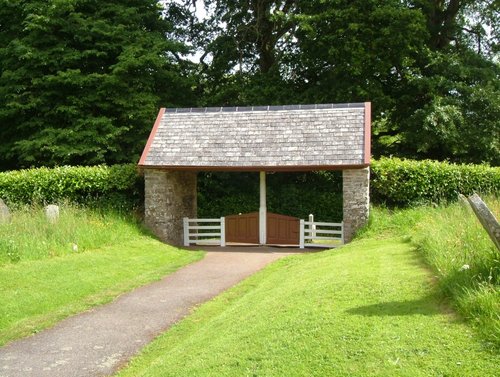 Revolving Lychgate at the Parish Church.  May 2009