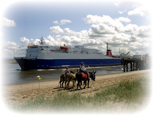 Northern Ireland Ferry leaving Fleetwood, England
