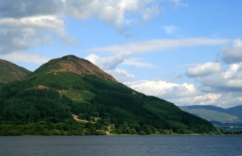 Lake Bassenthwaite from the west bank.