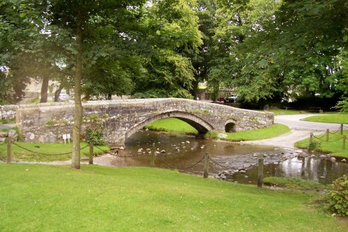 The green, and the river at Linton