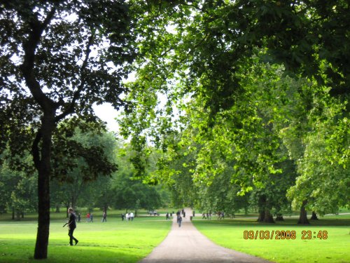 End of the summer in Green Park, London