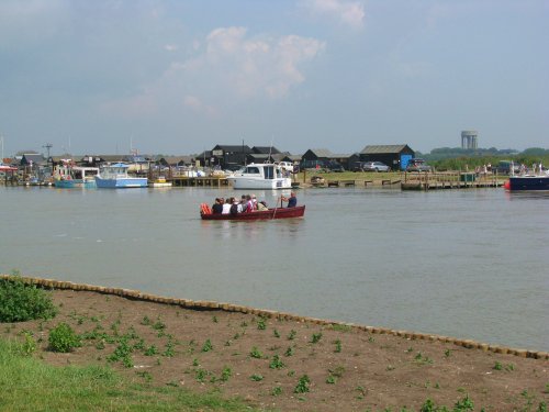Ferry crossing the River Blyth between Walberswick and Southwold.