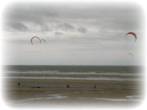 Kite surfing at Cleveleys