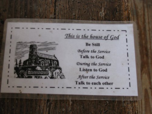 In Haddiscoe Church.