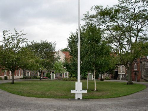 In the grounds of the former Great Hospital