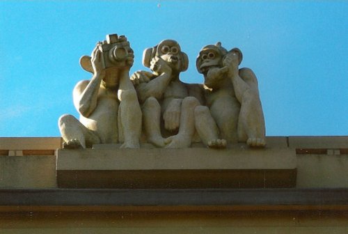 The Three Wise Monkeys in Waterloo Park Norwich.