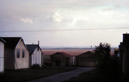 The old holiday site at sunset.