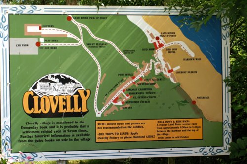 Map of Clovelly