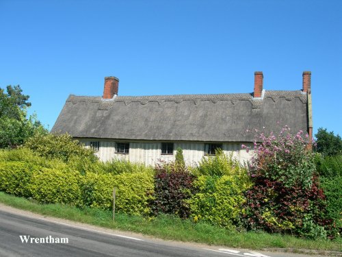Thatched cottages opposite the Church
