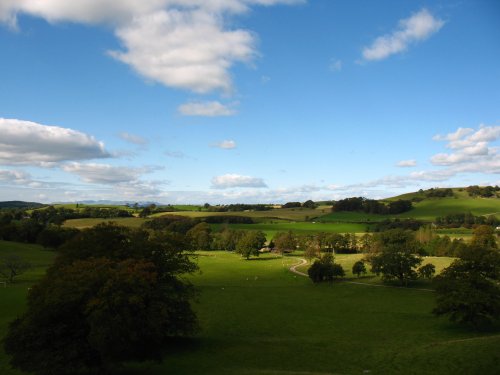 Capernwray Hall, view from the tower